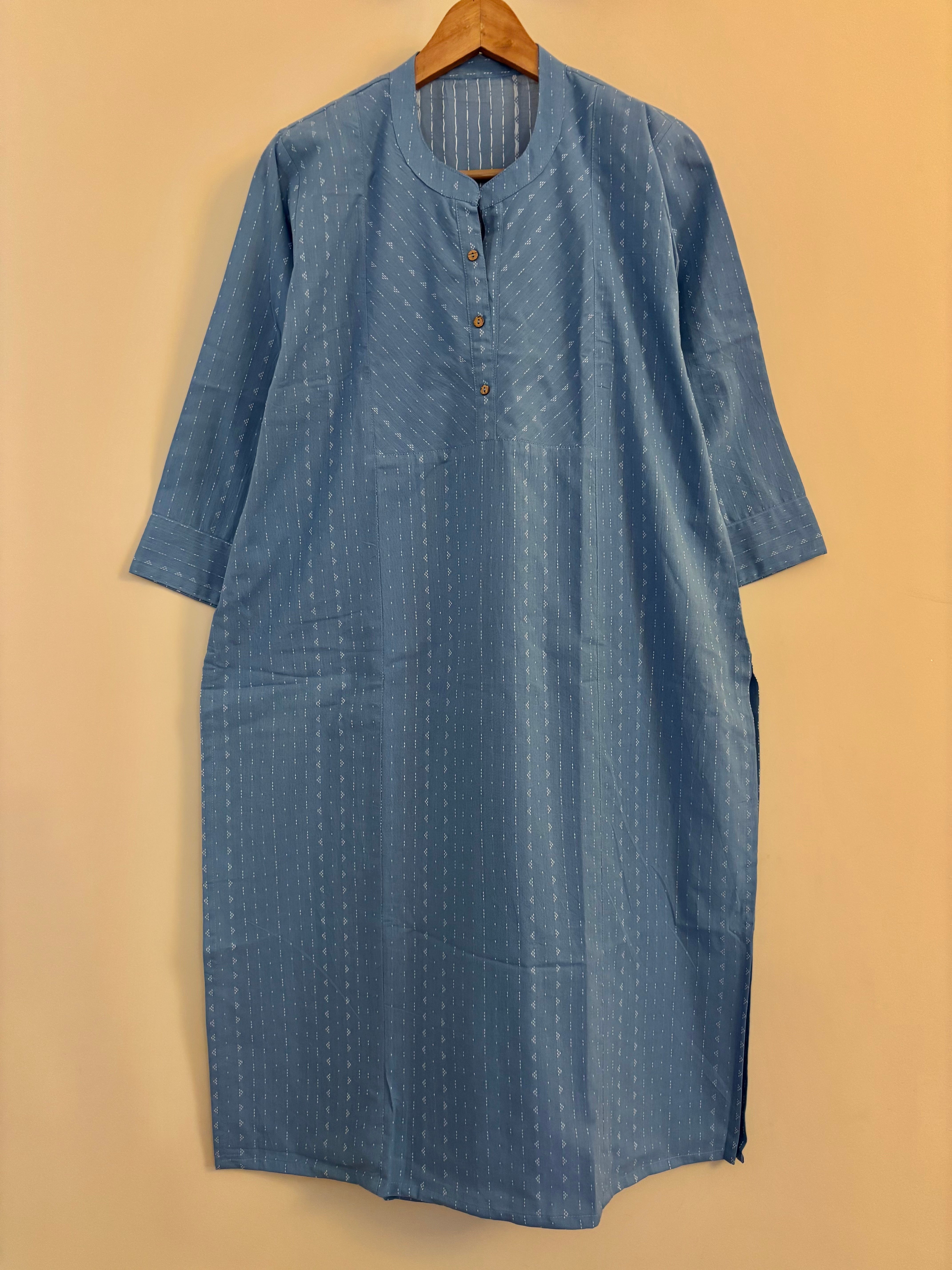 Sky blue south cotton long kurta