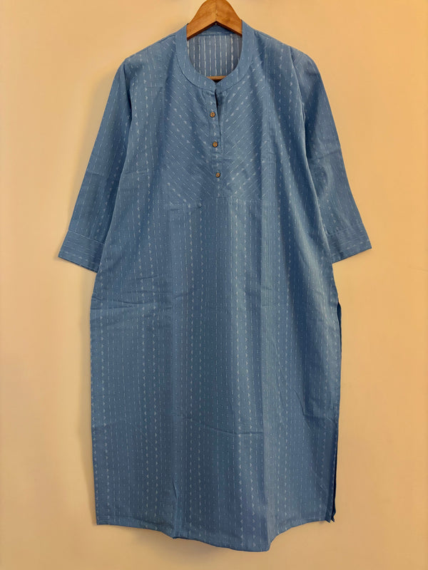 Sky blue south cotton long kurta
