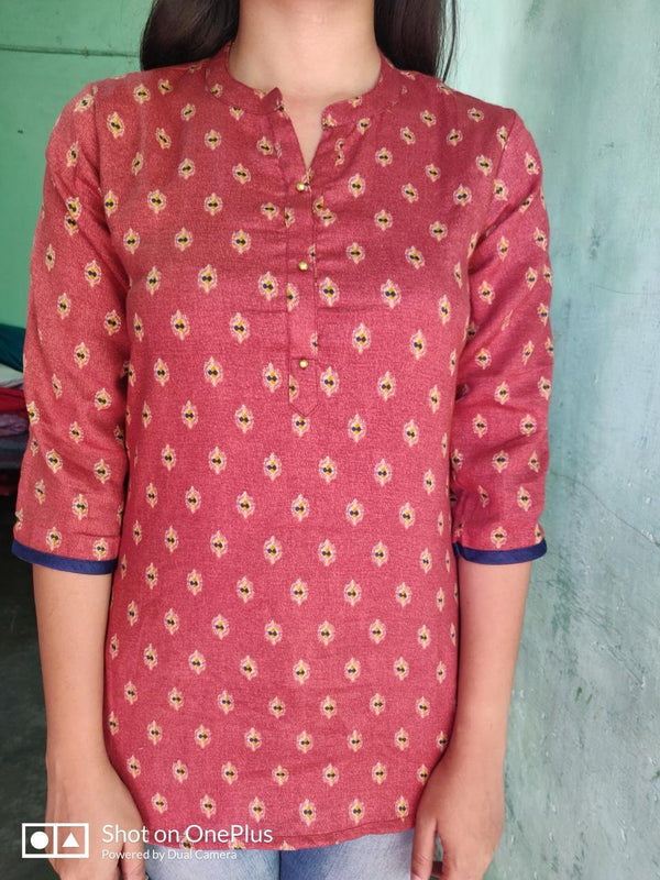 BROWN SHORT KURTA