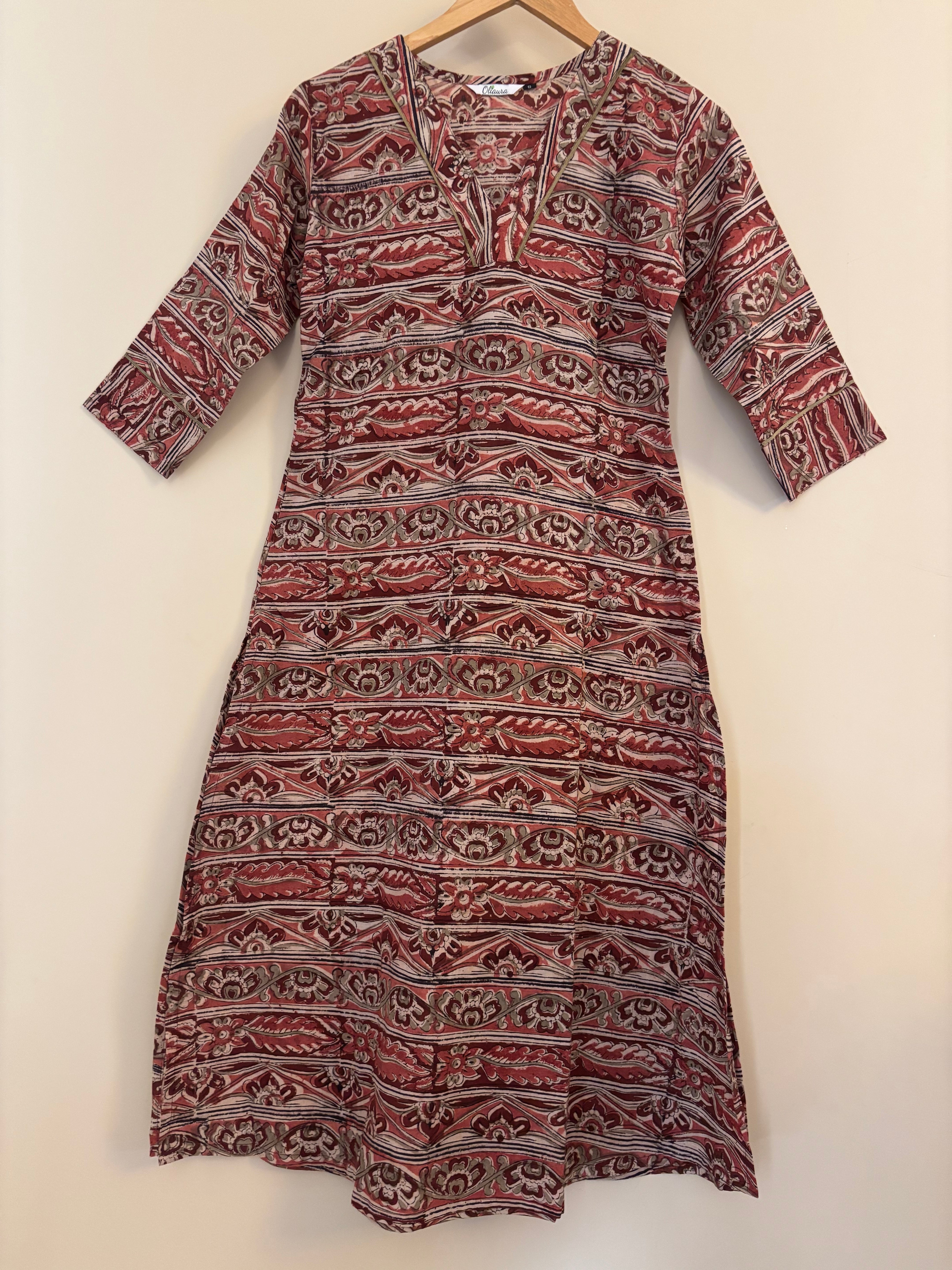 Aline Kalamkari cotton long kurta