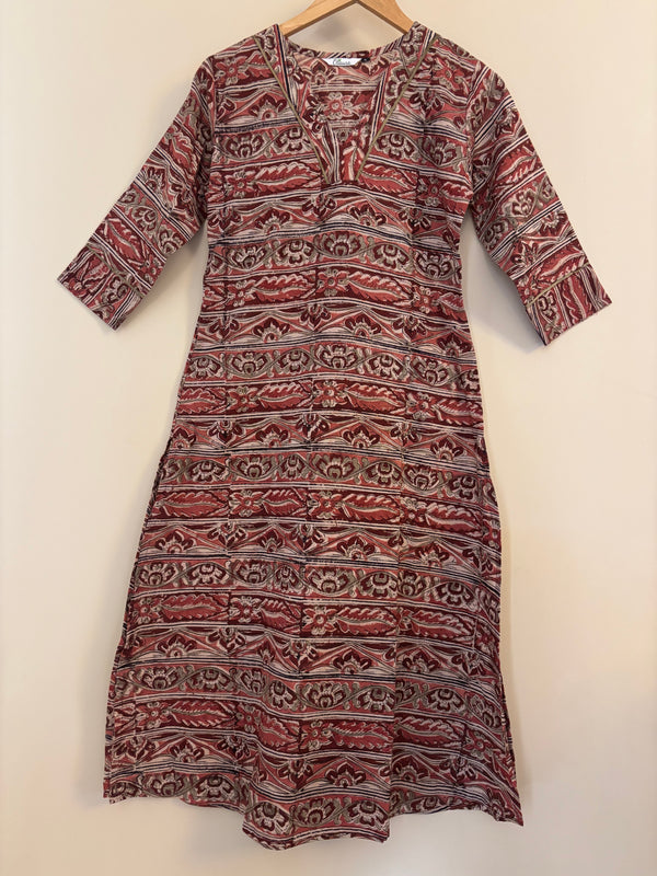 Aline Kalamkari cotton long kurta