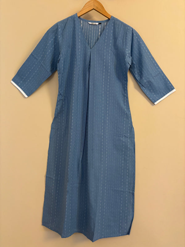 Light blue south cotton long kurta