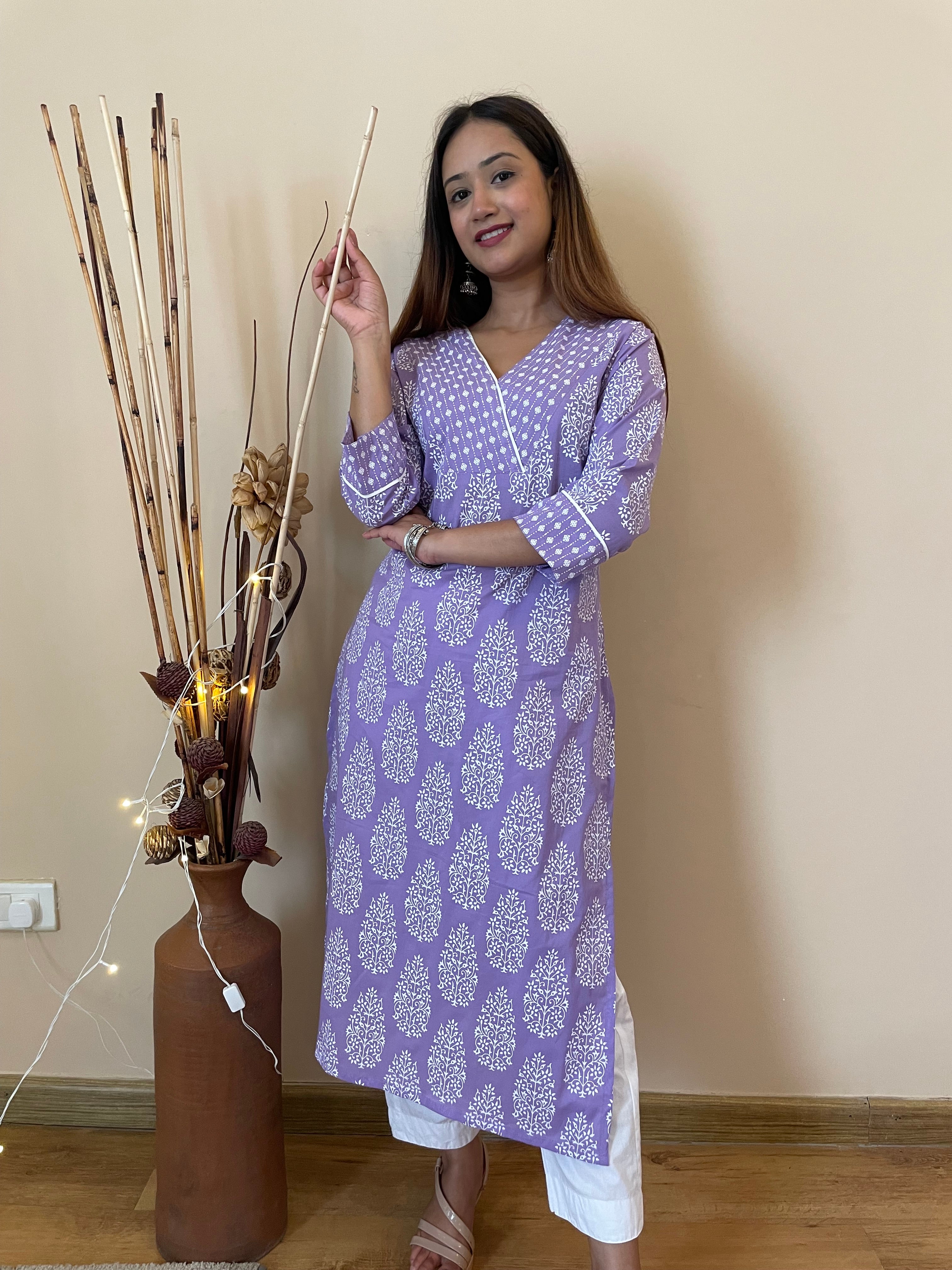 LILAC LONG KURTA