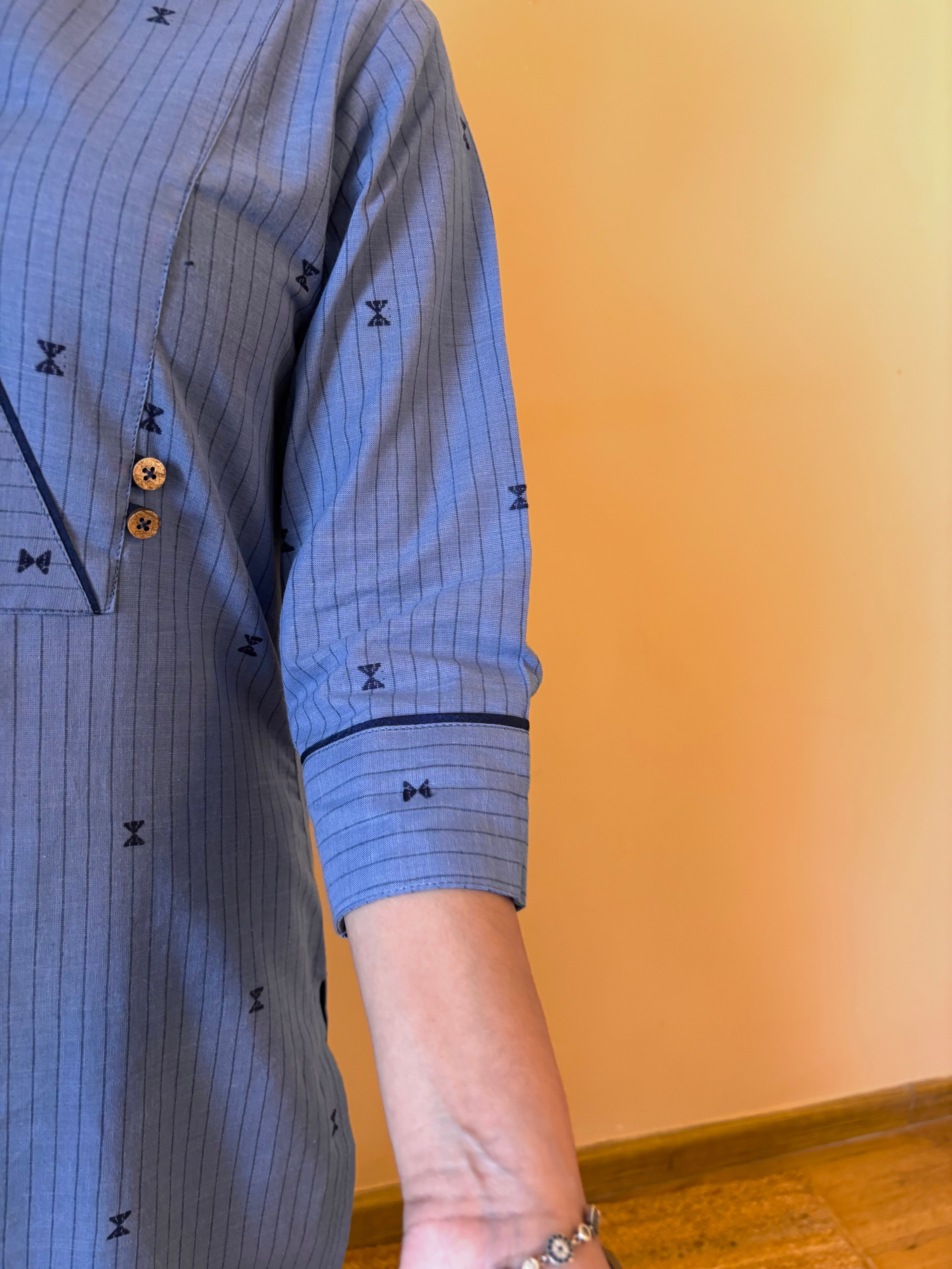 Blue Lines South Cotton Staright Long Kurta