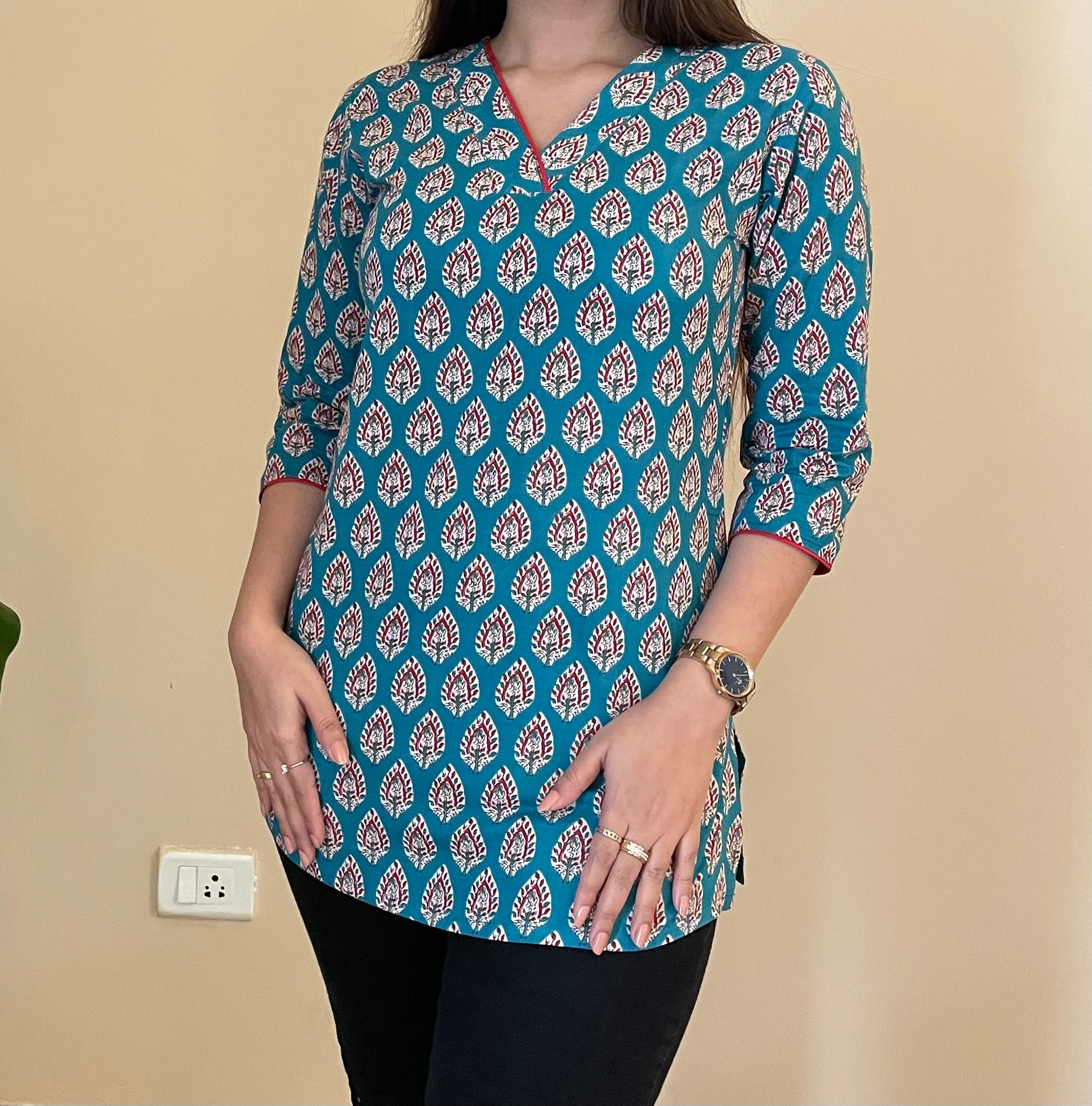 TEAL SHORT KURTI