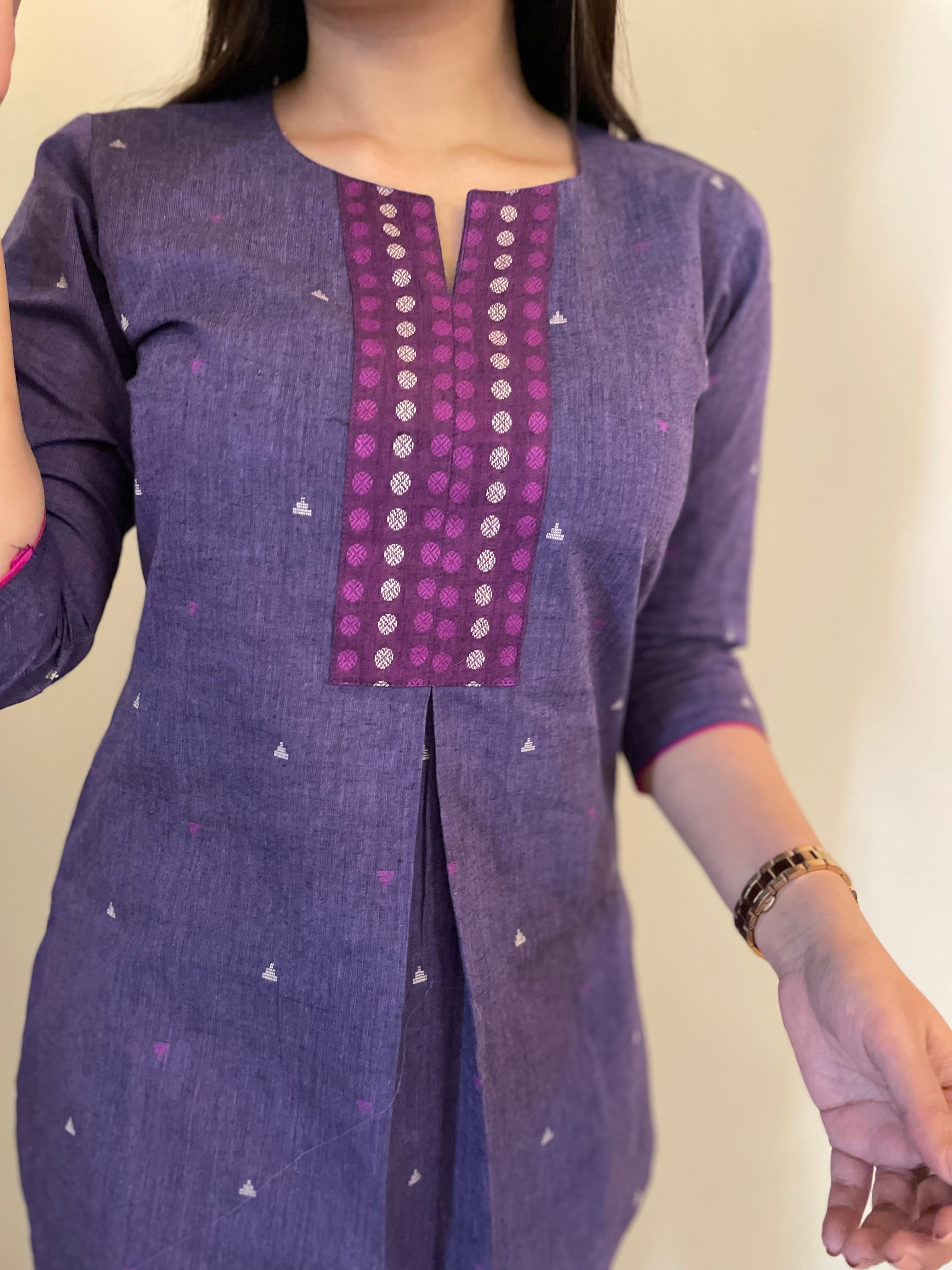 PURPLE SHORT KURTA