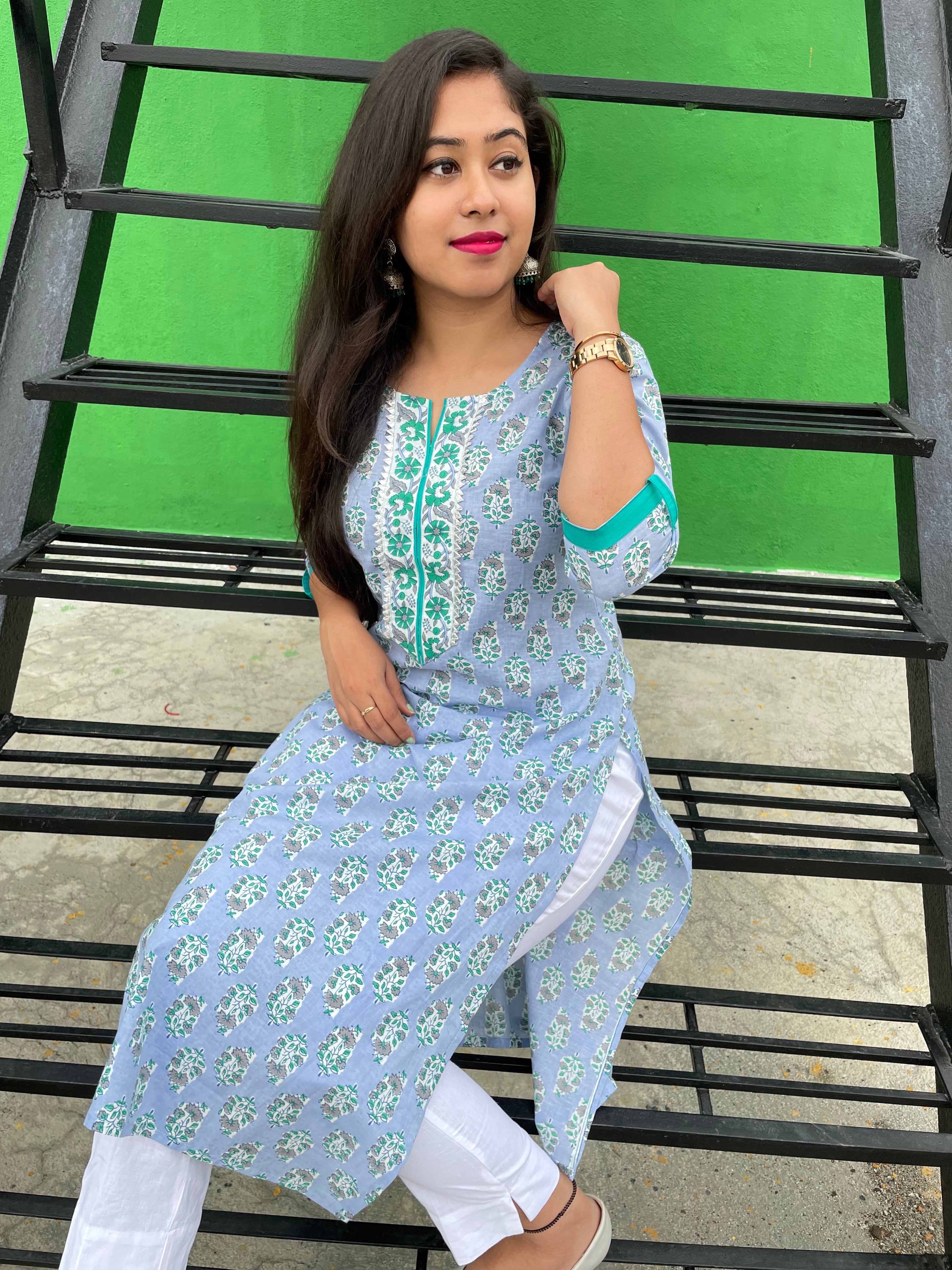 BLUE KURTA