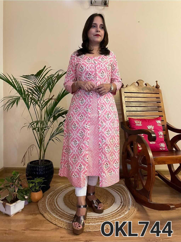 PINK LONG KURTA