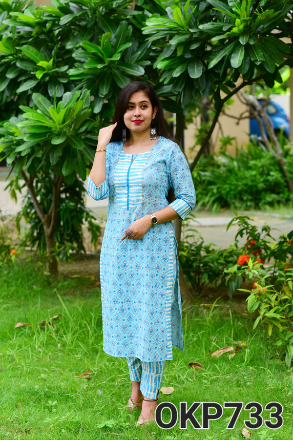 BLUE LONG KURTA