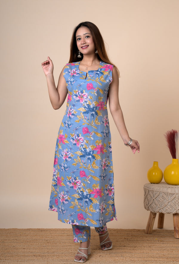 GEET 3/4th Sleeves Kurta+ Pant Set