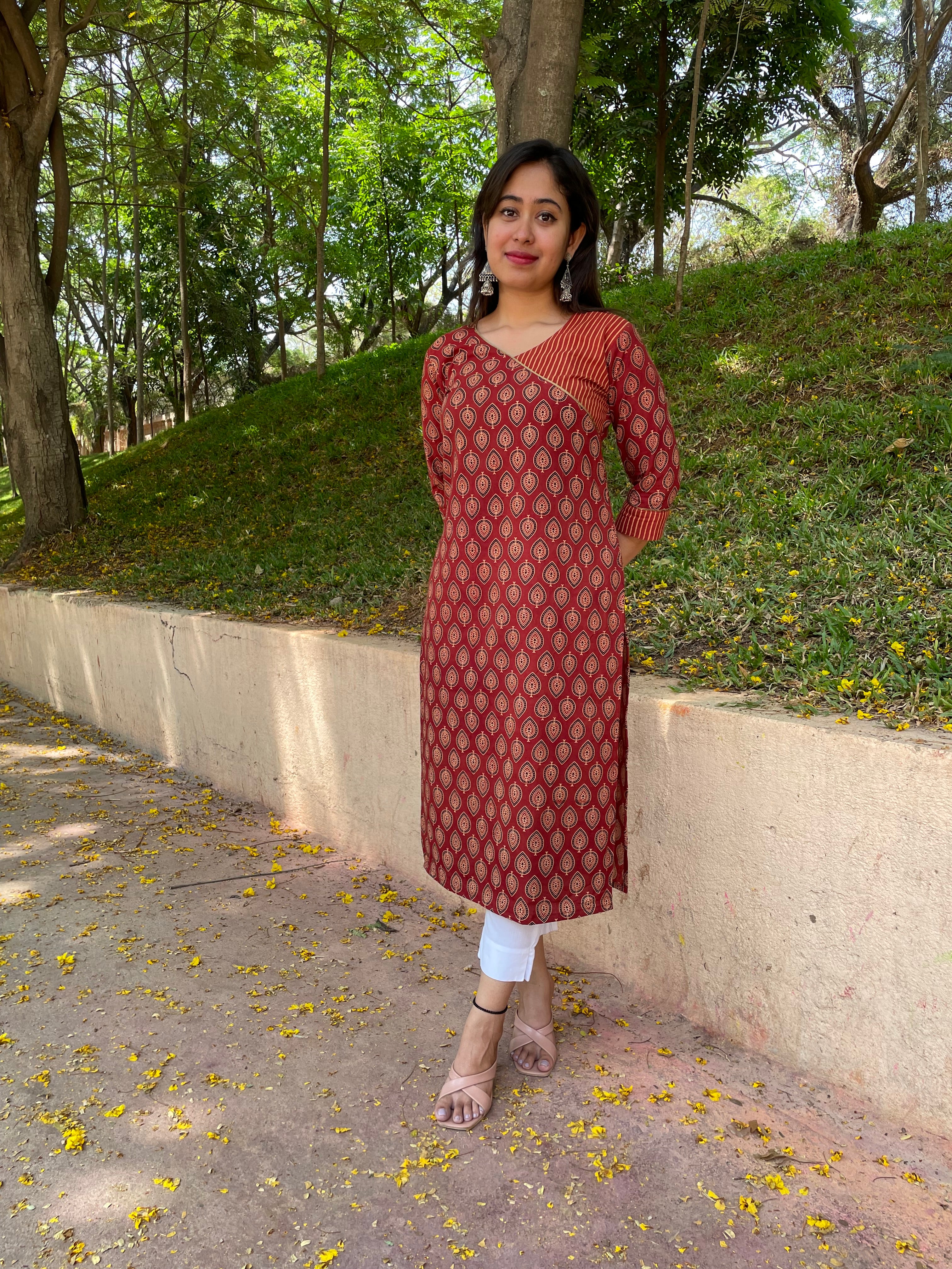 BRINDA - AJRAKH KURTA