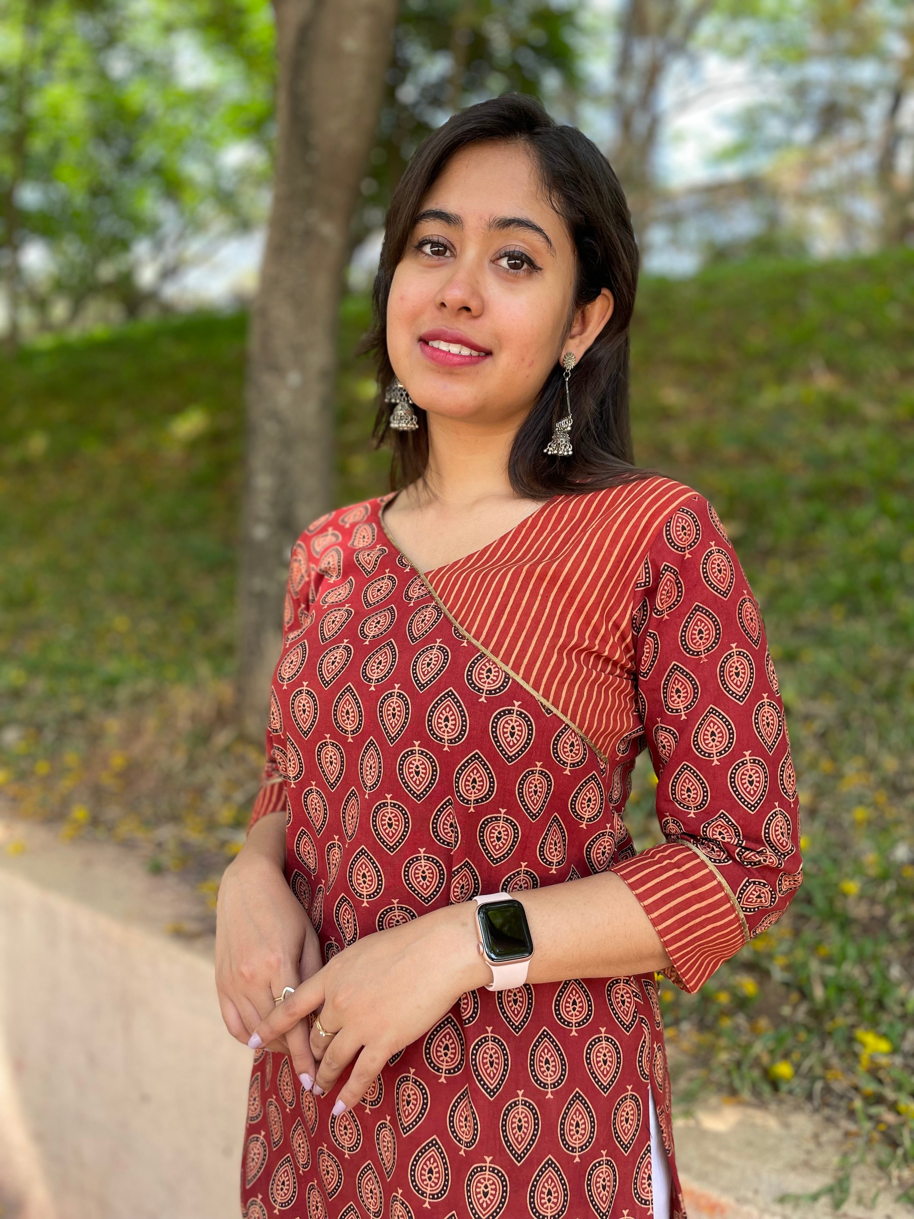 BRINDA - AJRAKH KURTA