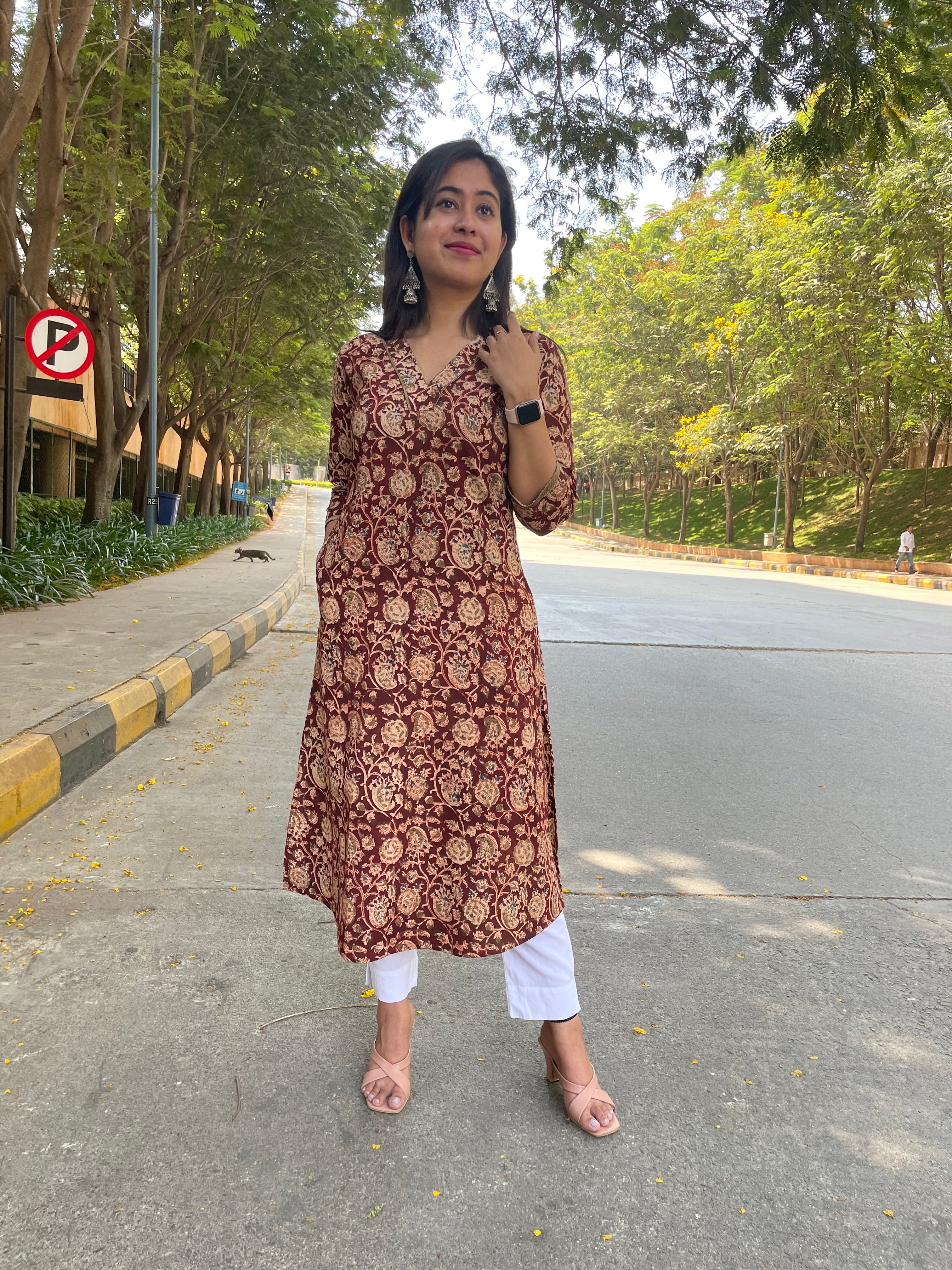 'MANVI' KALAMKARI KURTA