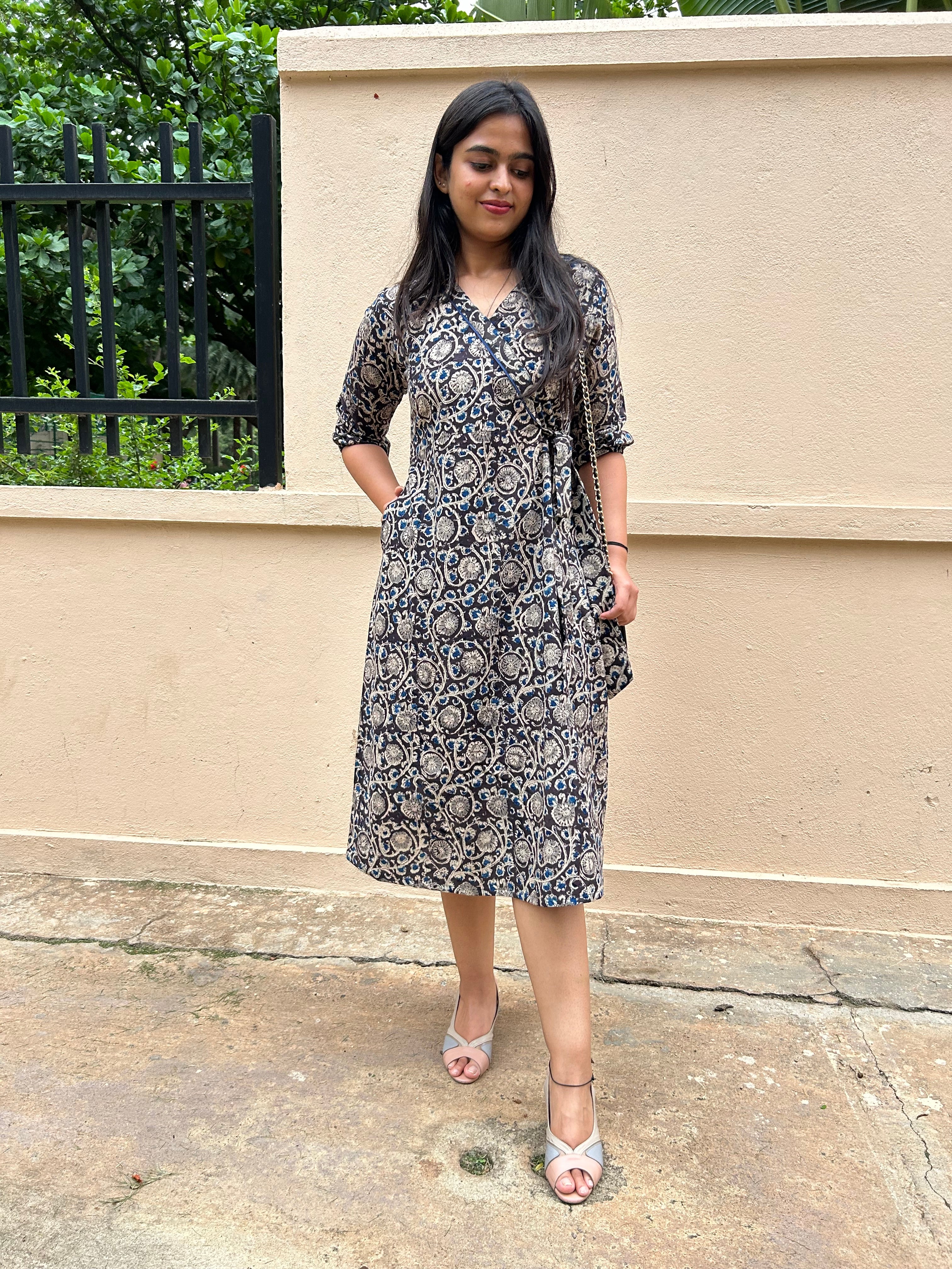 UMANG BLACK KALAMKARI DRESS