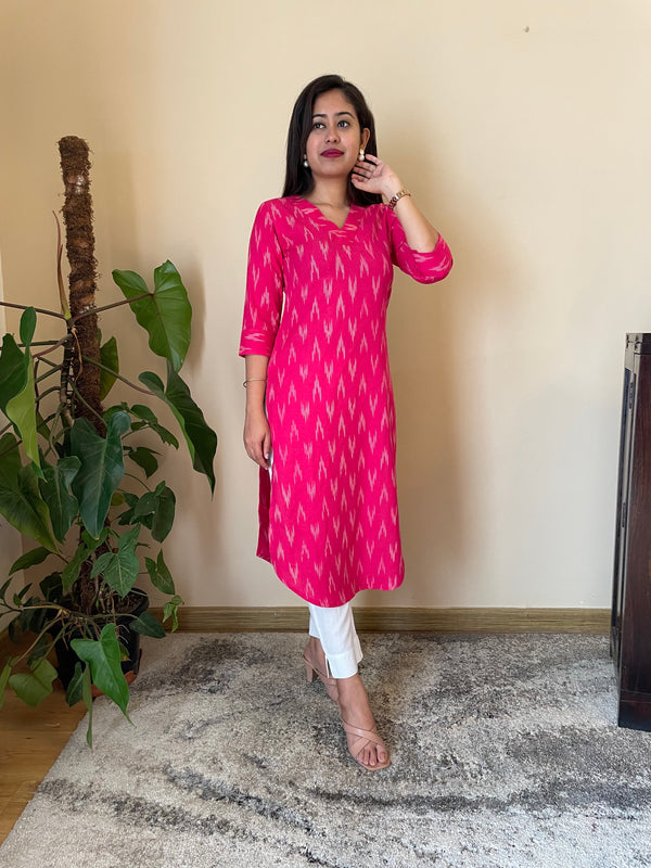 MAGENTA LONG KURTA