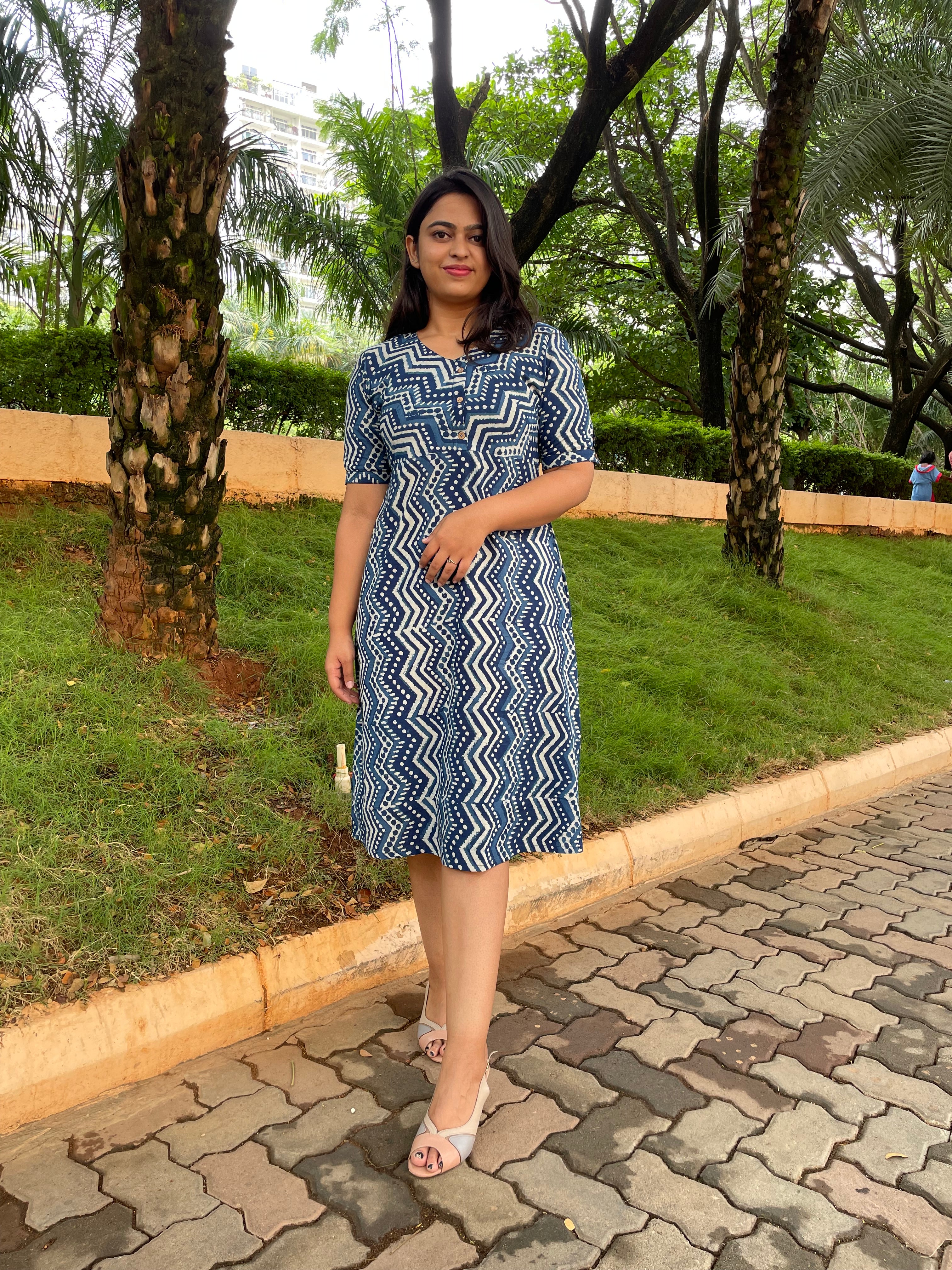 'MOHINI' Indigo Dress