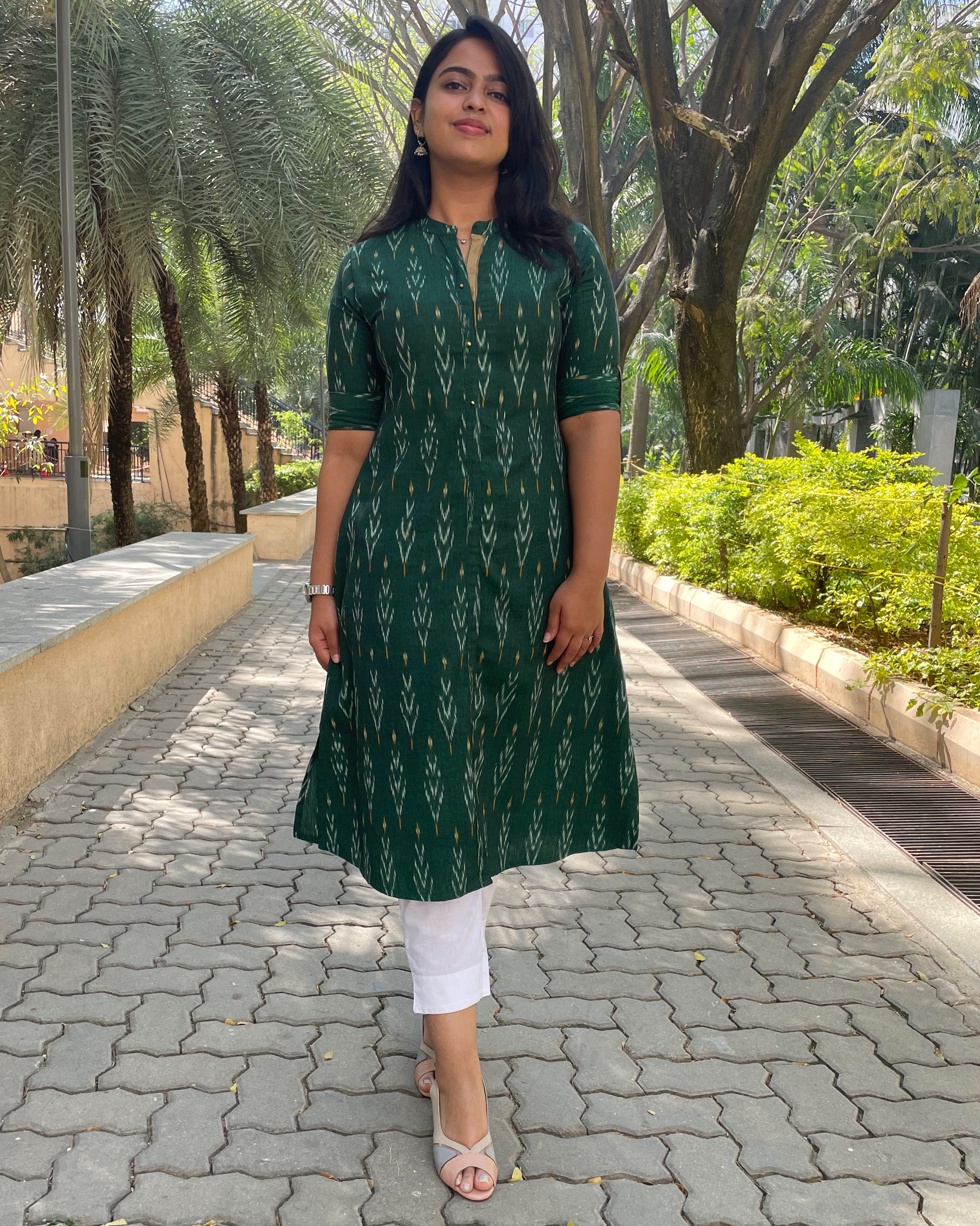 GULNAAZ IKAT ALINE KURTA