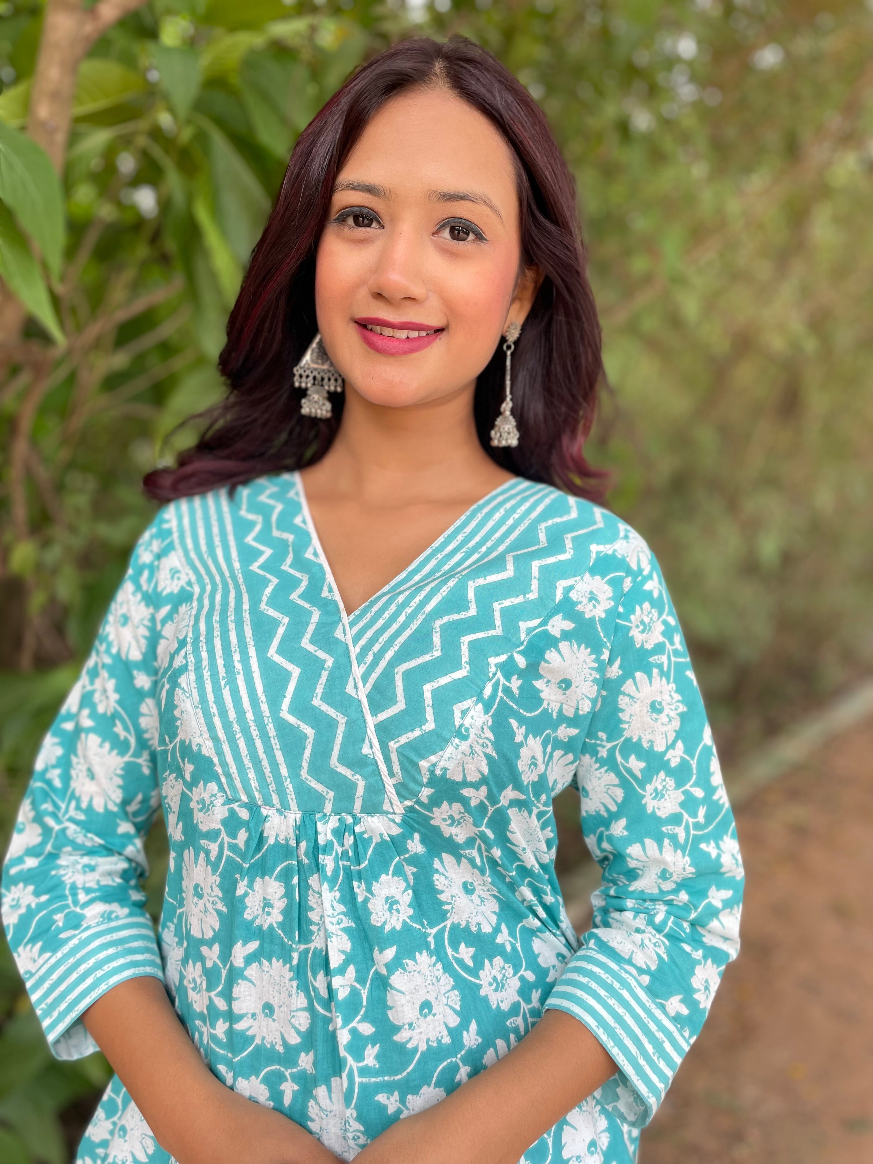 Sea Green Long Kurta