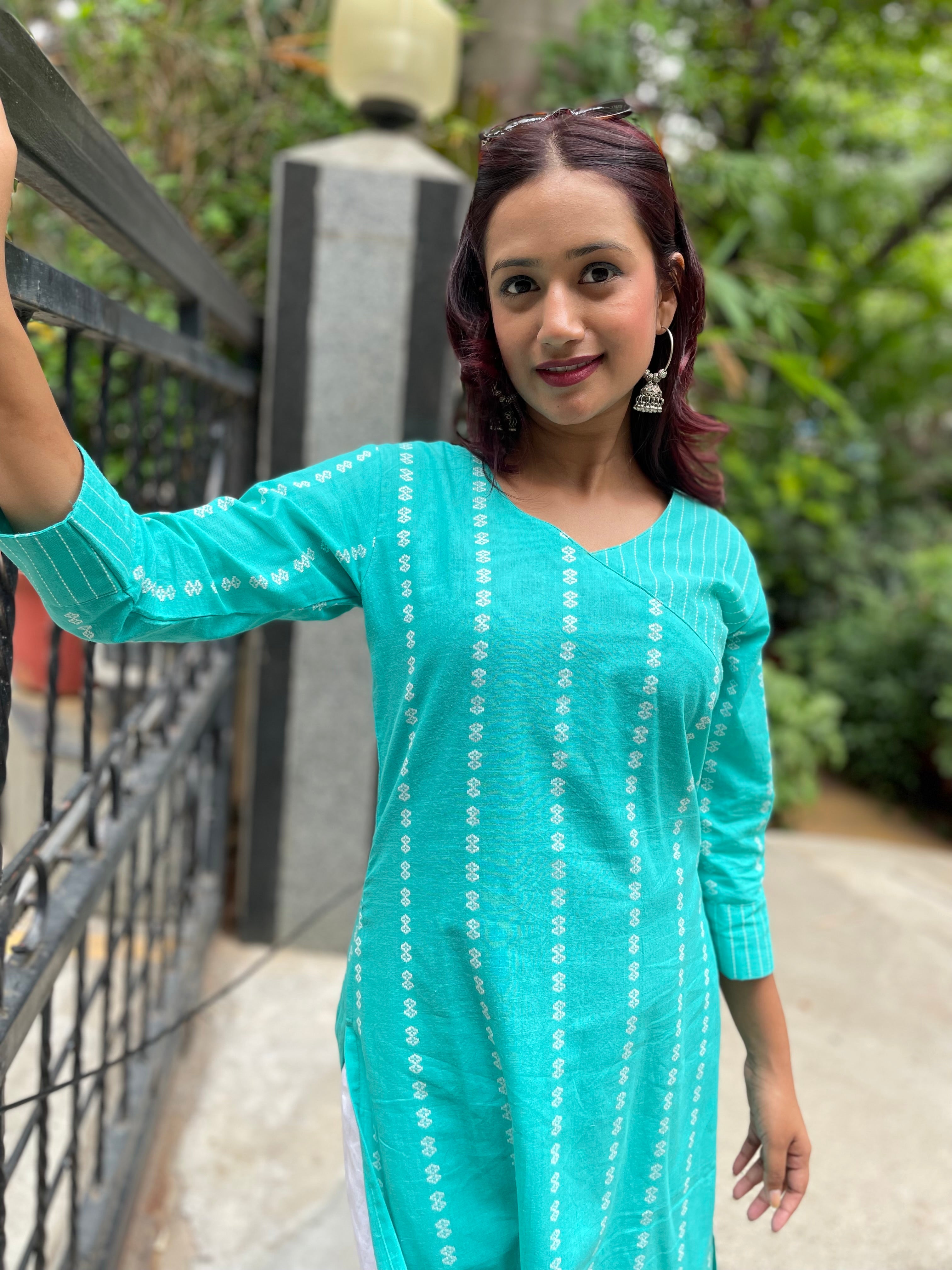 Sea Green Long Kurta