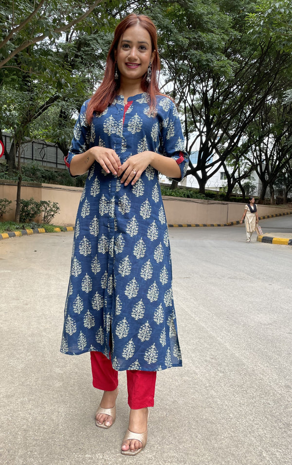 'MAYURI' Aline Cotton Kurta