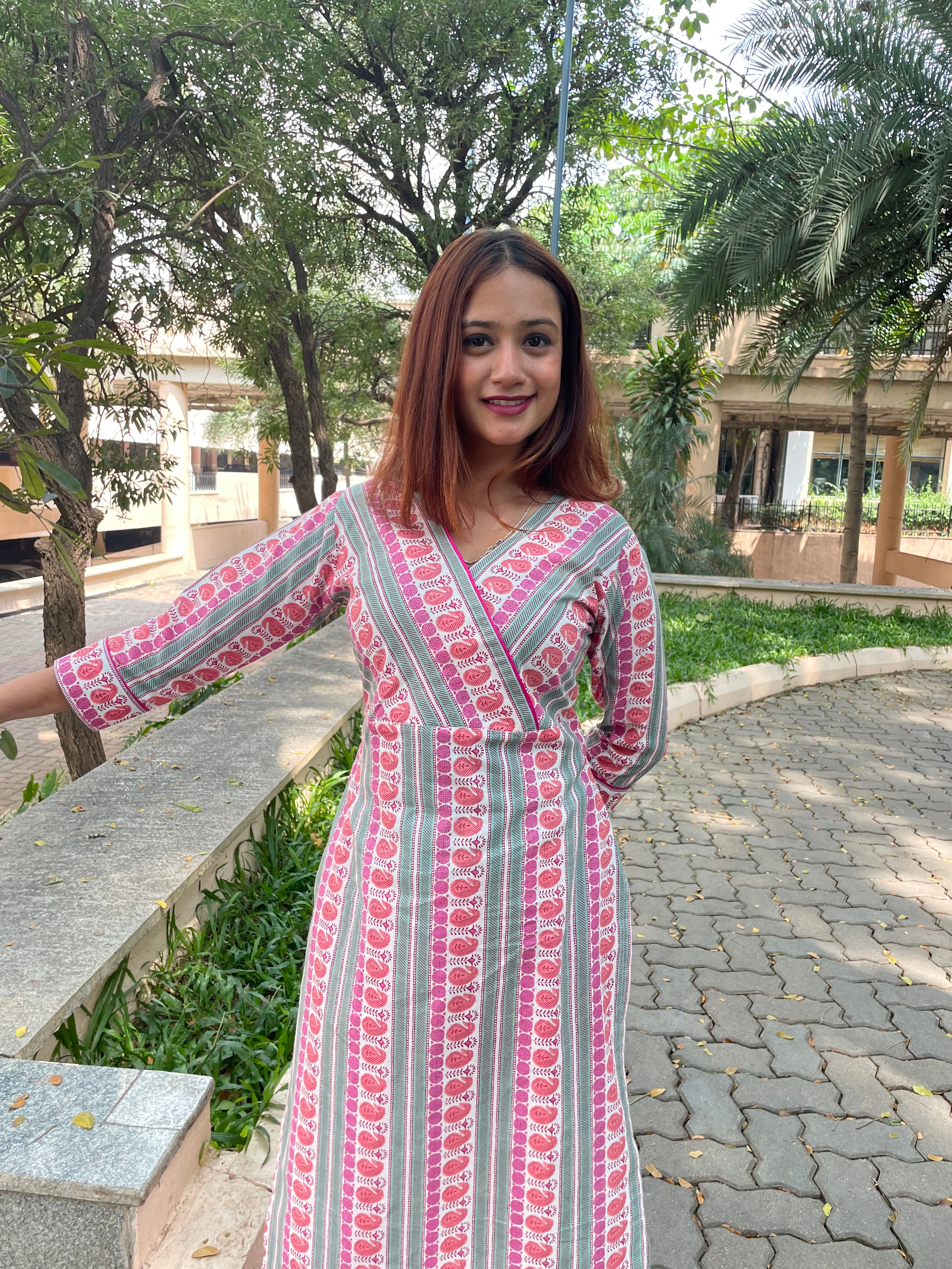 'SANGAM' Striped Long Kurta