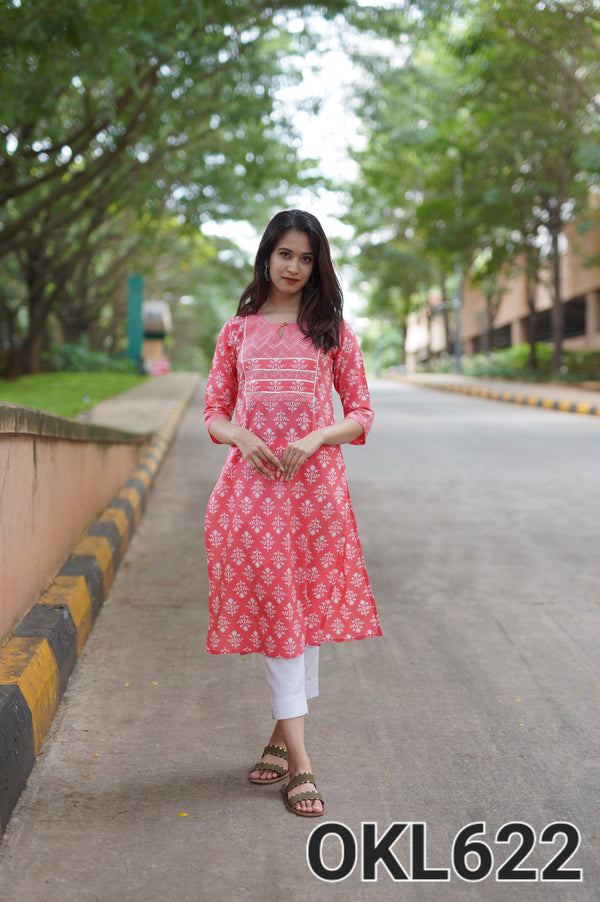 PINK LONG KURTA