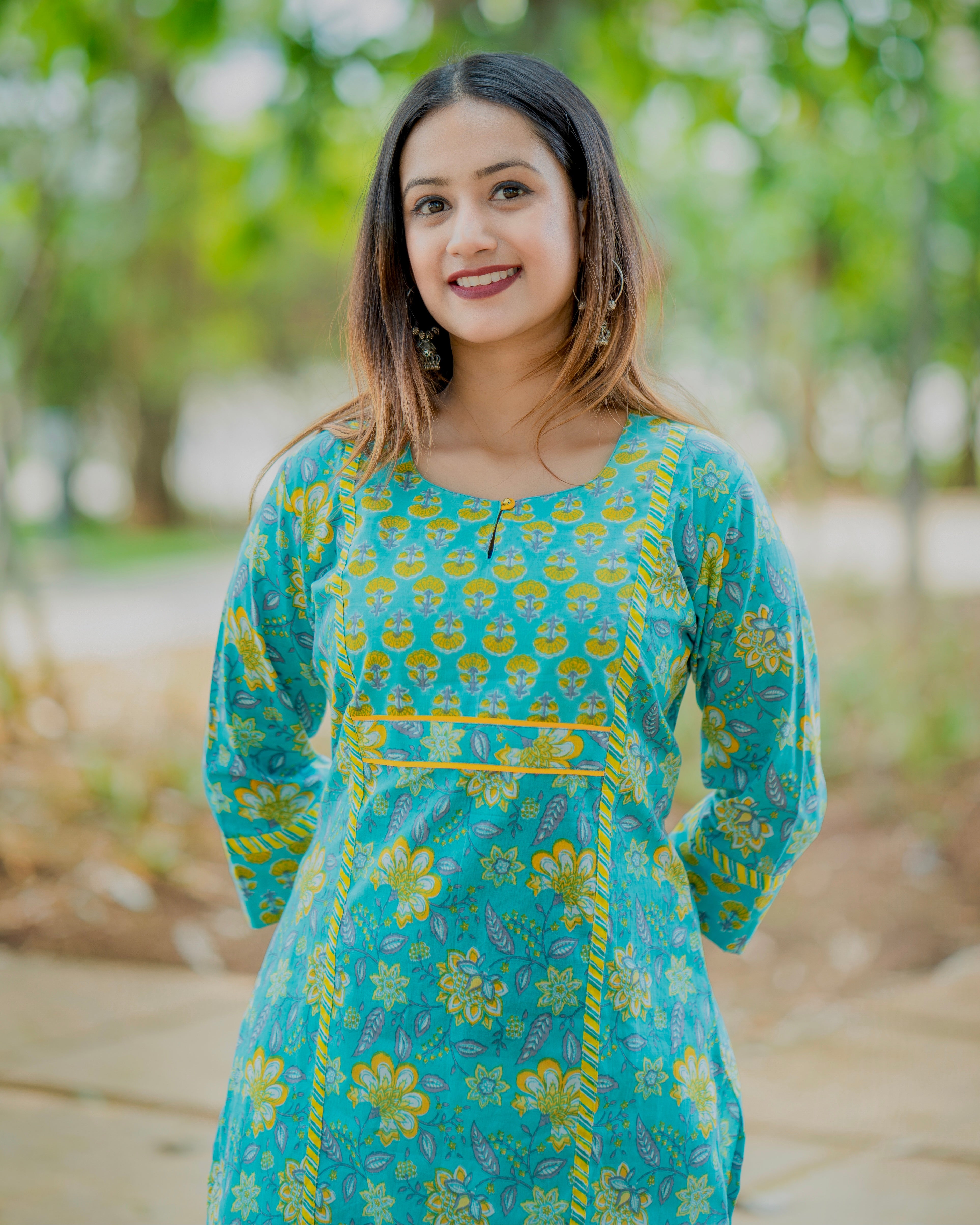 'TITLI' BLUE LONG KURTA