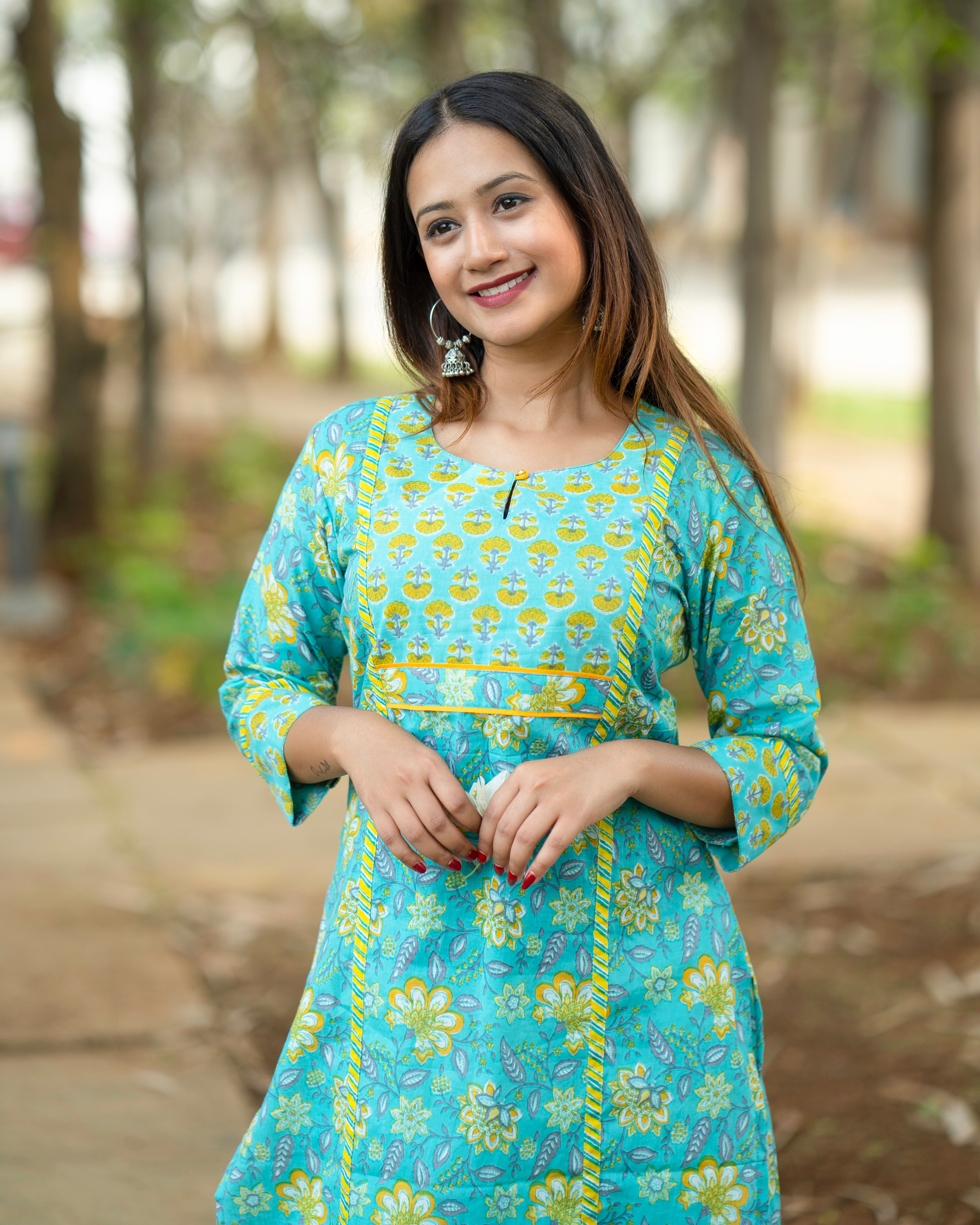 'TITLI' BLUE LONG KURTA