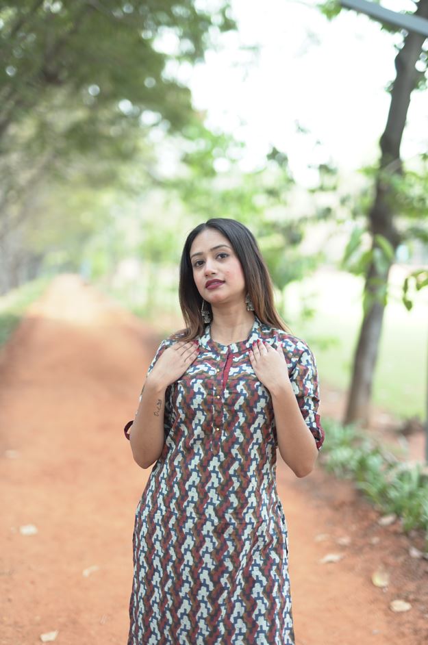 'RANGEEN' MULTI COLOUR LONG KURTA