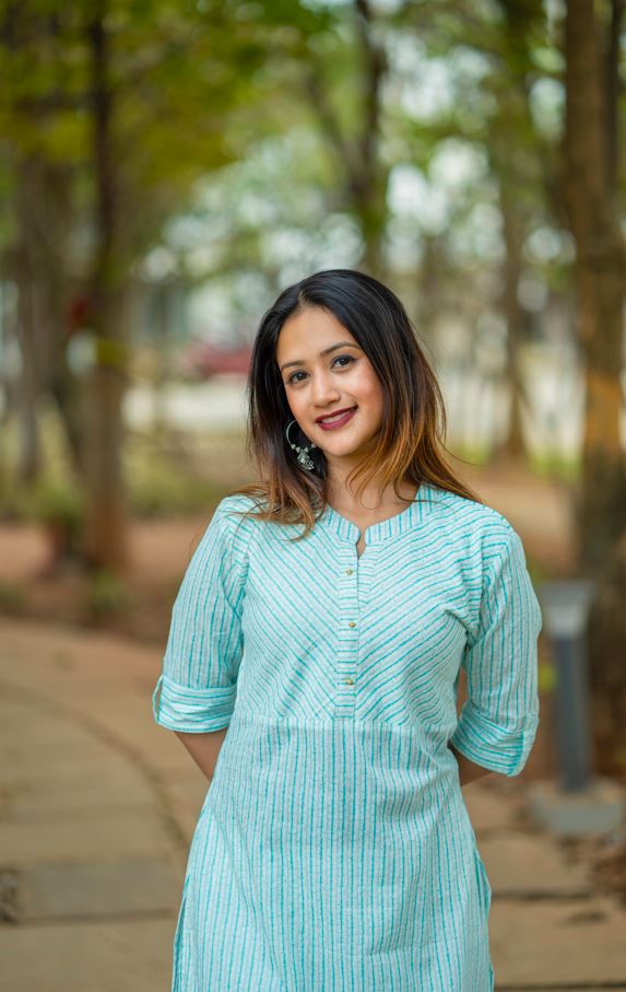 'REKHA' BLUE LONG KURTA