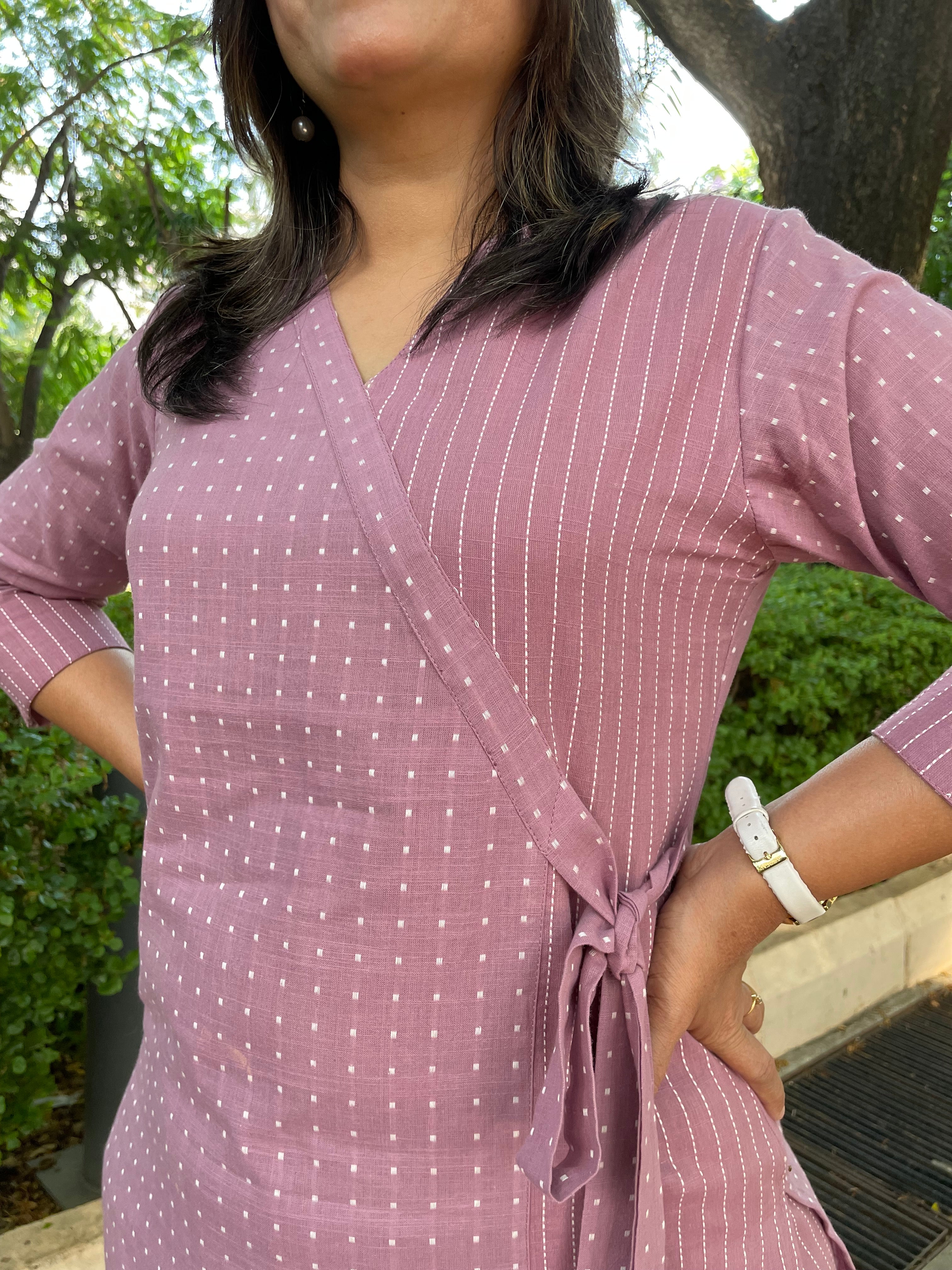 'SUHAANI' FAWN KURTA + PANT SET